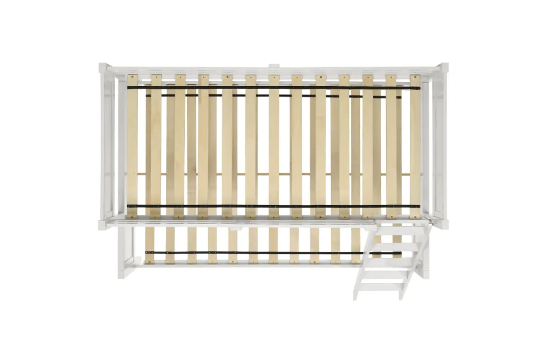 Kids Mor Furniture Sami Bunk Bed W/ Ladder In Espresso, Twin/ Twin