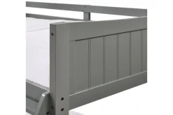 Kids Mor Furniture Sami Bunk Bed W/ Ladder In Espresso, Twin/ Twin