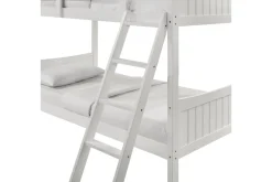 Kids Mor Furniture Sami Bunk Bed W/ Ladder In Espresso, Twin/ Twin