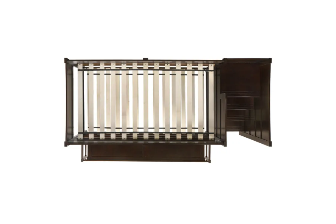 Kids Mor Furniture Sami Bunk Bed W/ Storage Steps In Espresso, Twin/Twin, Right Facing