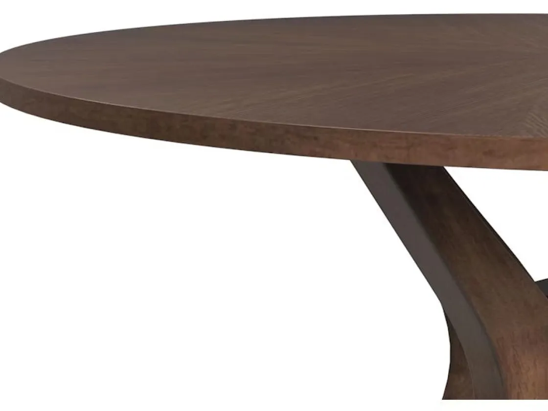Mor Furniture Santa Barbara Round Dining Table In Walnut
