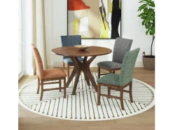 Mor Furniture Santa Barbara Round Dining Table In Walnut
