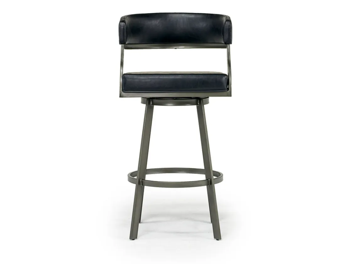 Mor Furniture Saturn Bar Height Swivel Stool In Mineral & Black