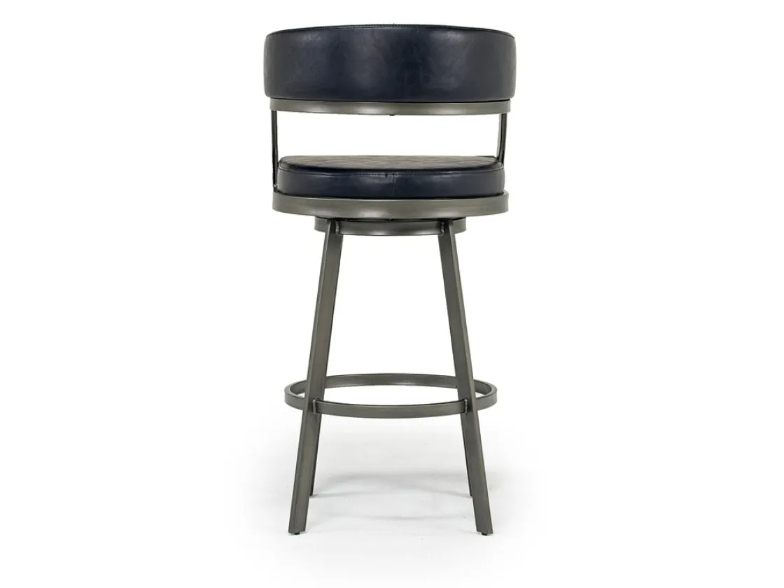 Mor Furniture Saturn Bar Height Swivel Stool In Mineral & Black