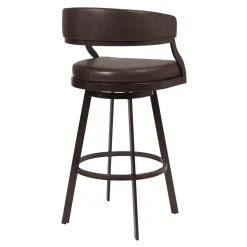 Mor Furniture Saturn Counter Height Swivel Stool In Ford Brown