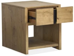 Mor Furniture Sawyer Rectangle End Table In Rustic Caramel
