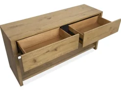 Mor Furniture Sawyer Rectangle Sofa Table In Rustic Caramel