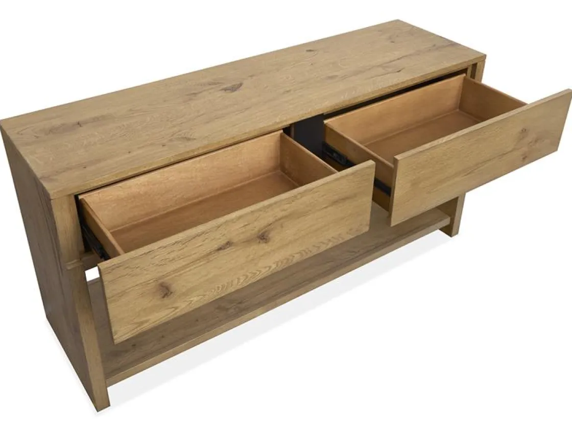 Mor Furniture Sawyer Rectangle Sofa Table In Rustic Caramel