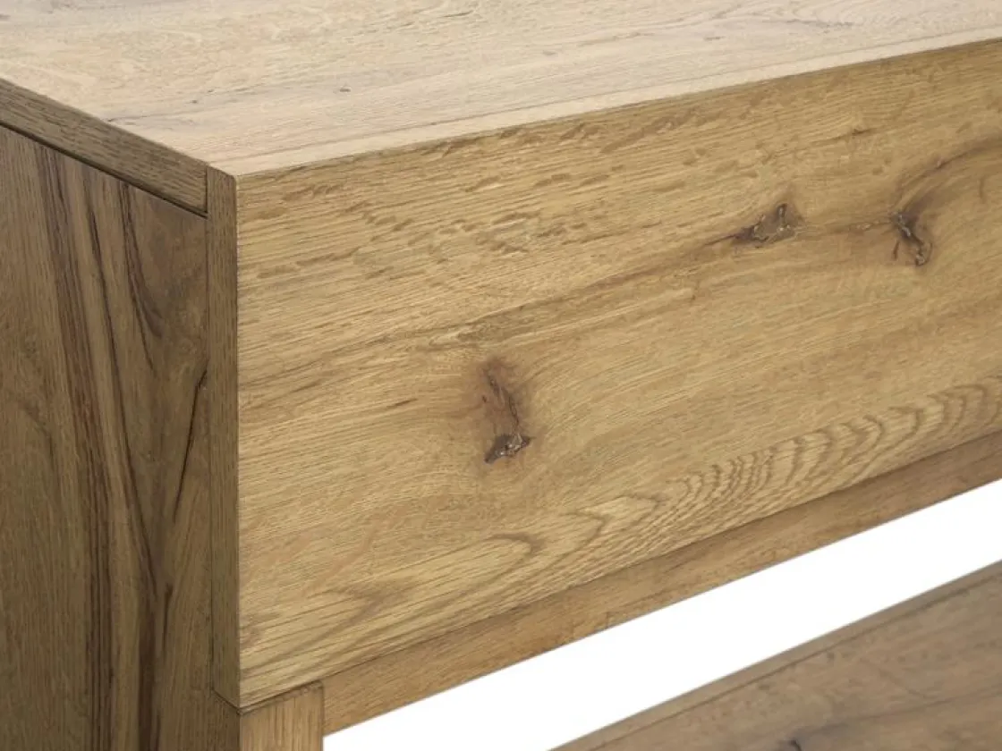 Mor Furniture Sawyer Rectangle Sofa Table In Rustic Caramel
