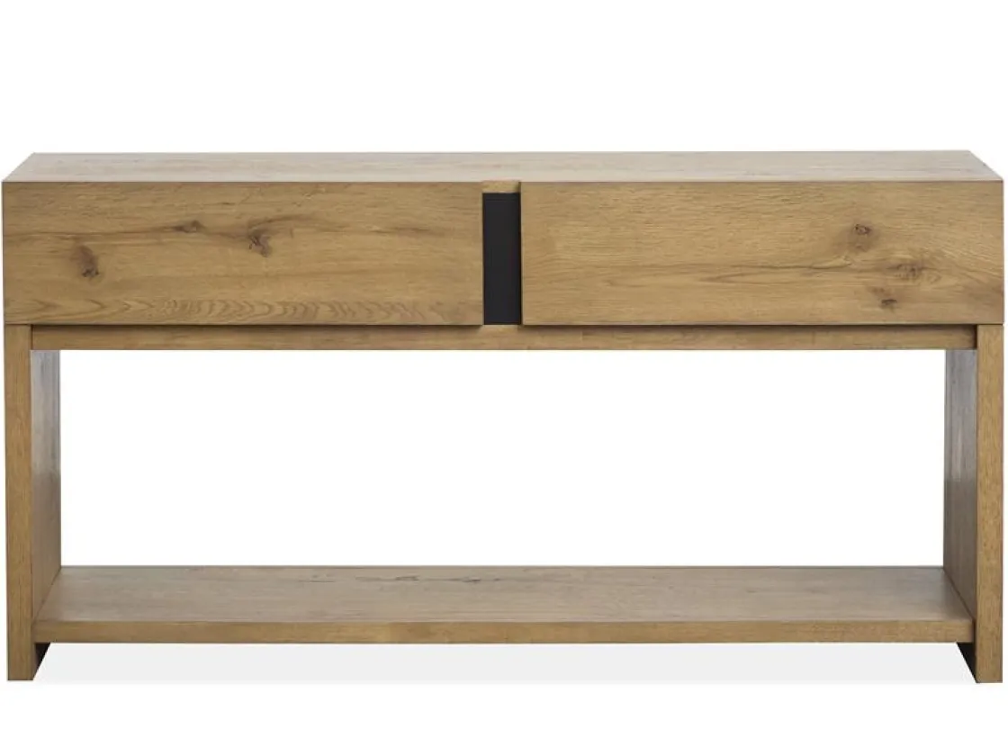 Mor Furniture Sawyer Rectangle Sofa Table In Rustic Caramel