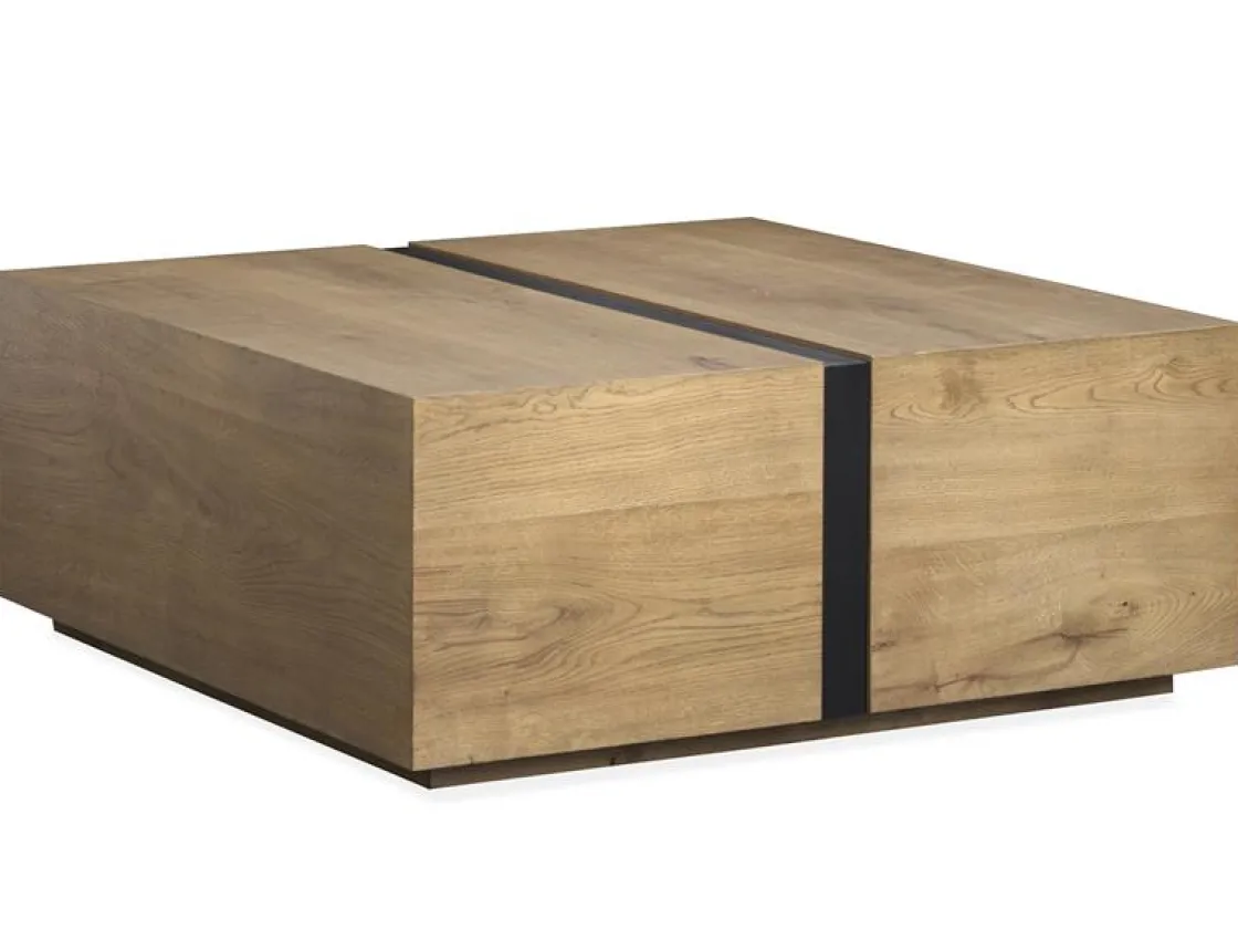 Mor Furniture Sawyer Square Coffee Table In Rustic Caramel