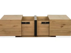 Mor Furniture Sawyer Square Coffee Table In Rustic Caramel