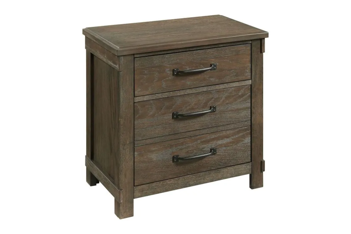 Mor Furniture Scott Storage Bed, Dresser, Mirror & Nightstand In Walnut, Queen