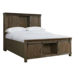 Mor Furniture Scott Storage Bed In Walnut, Queen