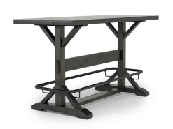 Mor Furniture Sequoia Bar Height Dining Table, 4 Stool & Bench In Espresso