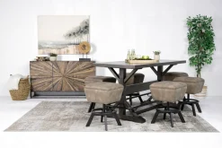 Mor Furniture Sequoia Counter Height Swivel Stool In Espresso