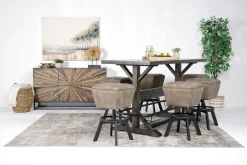 Mor Furniture Sequoia Swivel Barstool In Espresso