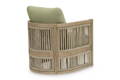 Mor Furniture Serena Shores Outdoor Lounge Chair In Beige/Green, Set Of 2