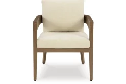Mor Furniture Serene Bay Outdoor Dining Table & 6 Arm Chairs In Dark Brown