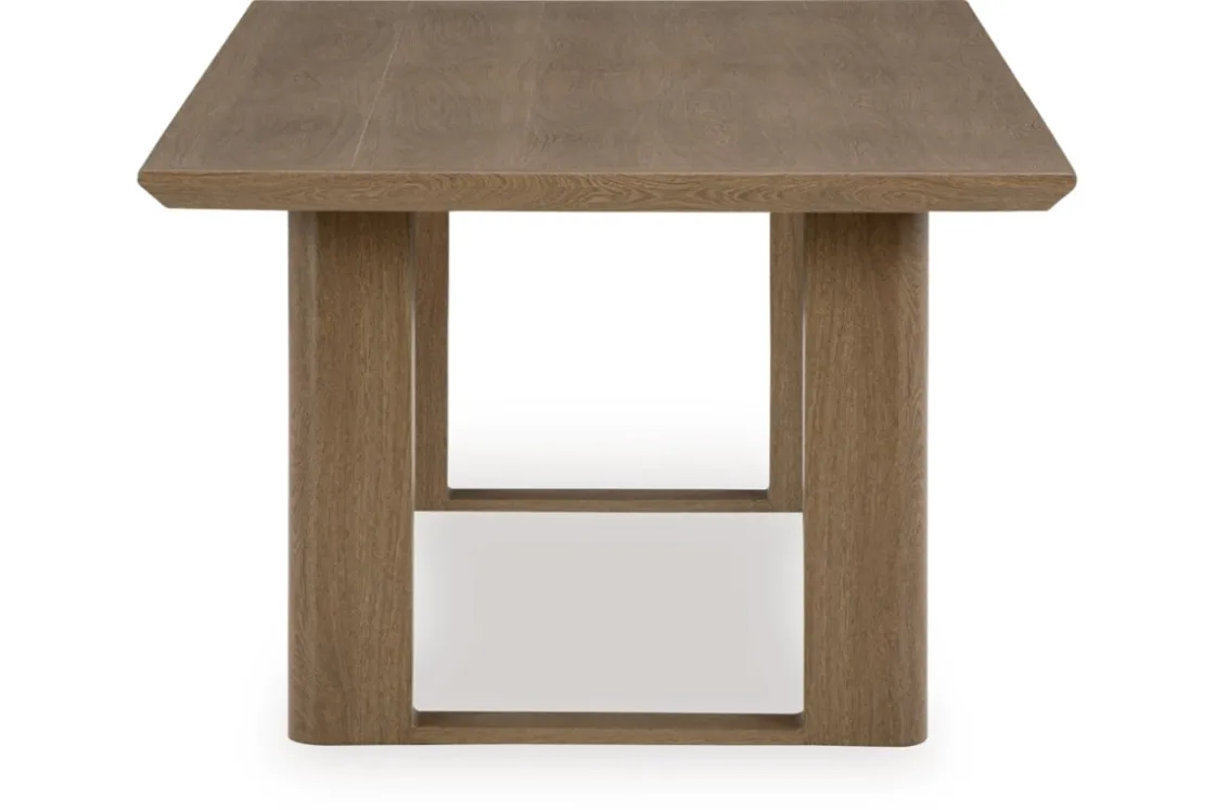 Mor Furniture Serene Bay Outdoor Dining Table & 6 Arm Chairs In Dark Brown