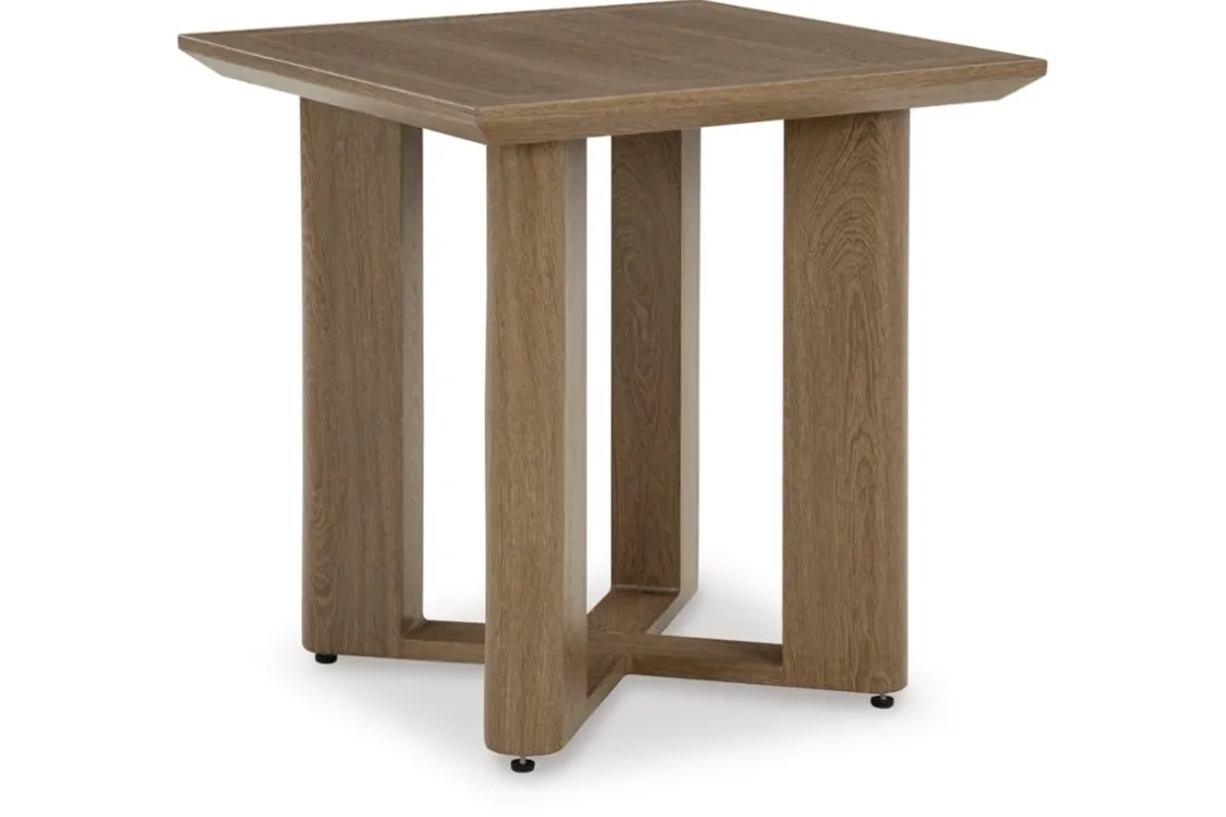 Mor Furniture Serene Bay Outdoor End Table In Dark Brown