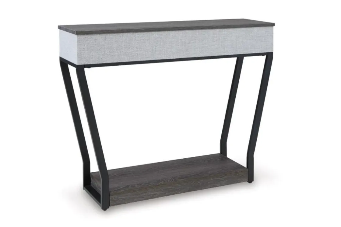 Mor Furniture Sethlen Sofa Table In Gray/Black