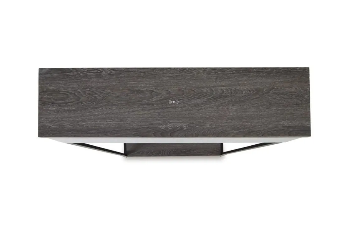 Mor Furniture Sethlen Sofa Table In Gray/Black
