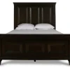 Mor Furniture Sevilla Panel Bed In Walnut, Queen