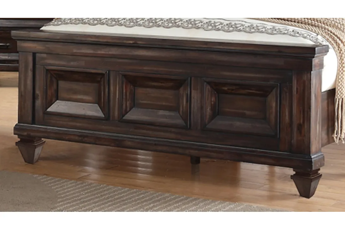 Mor Furniture Sevilla Panel Bed In Walnut, Queen