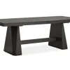 Mor Furniture Shelby Dining Table & 4 Wood Back Chairs In Coffee Bean