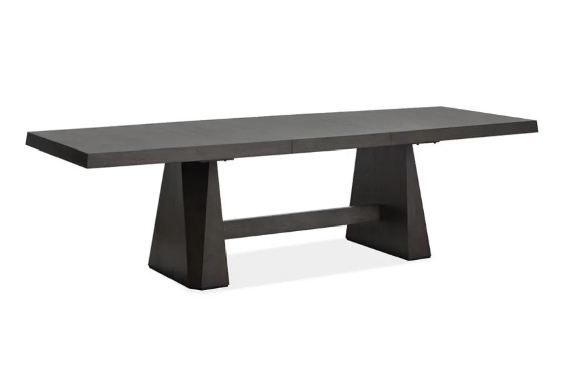 Mor Furniture Shelby Dining Table & 4 Wood Back Chairs In Coffee Bean