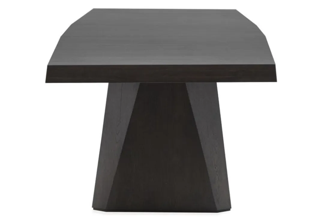 Mor Furniture Shelby Dining Table & 4 Wood Back Chairs In Coffee Bean