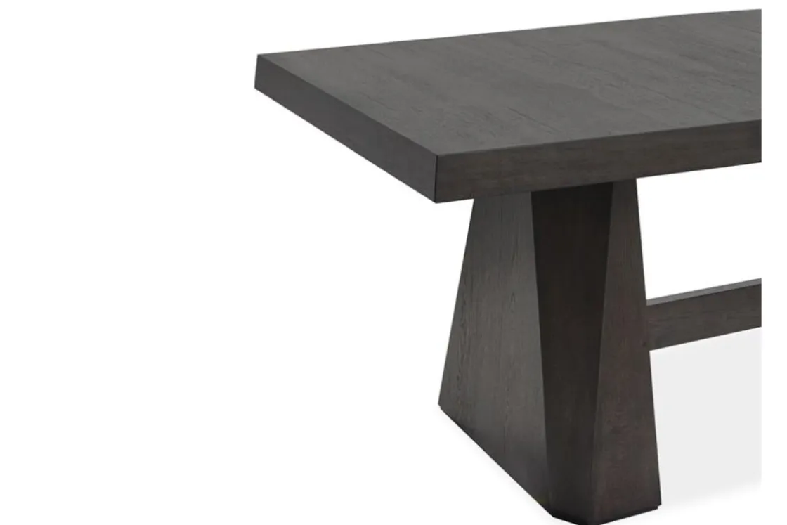 Mor Furniture Shelby Dining Table & 4 Wood Back Chairs In Coffee Bean