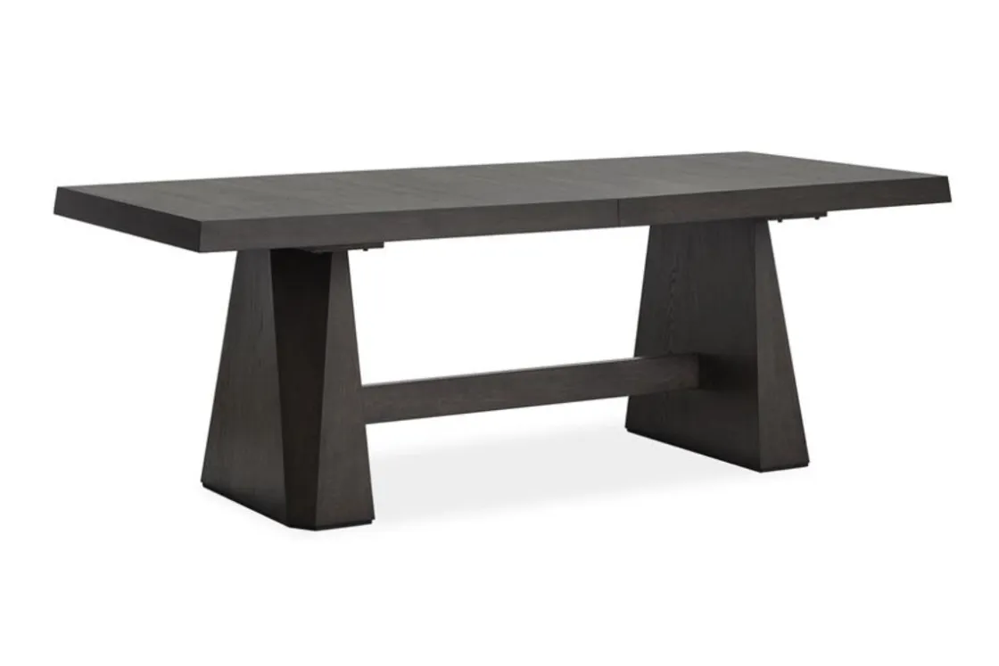 Mor Furniture Shelby Pedestal Dining Table, 4 Side Chairs & Bench In Dark Brown