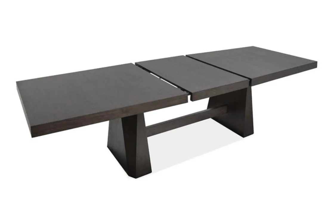 Mor Furniture Shelby Pedestal Dining Table, 4 Side Chairs & Bench In Dark Brown