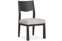 Mor Furniture Shelby Side Chair In Coffee Bean, Wood Back