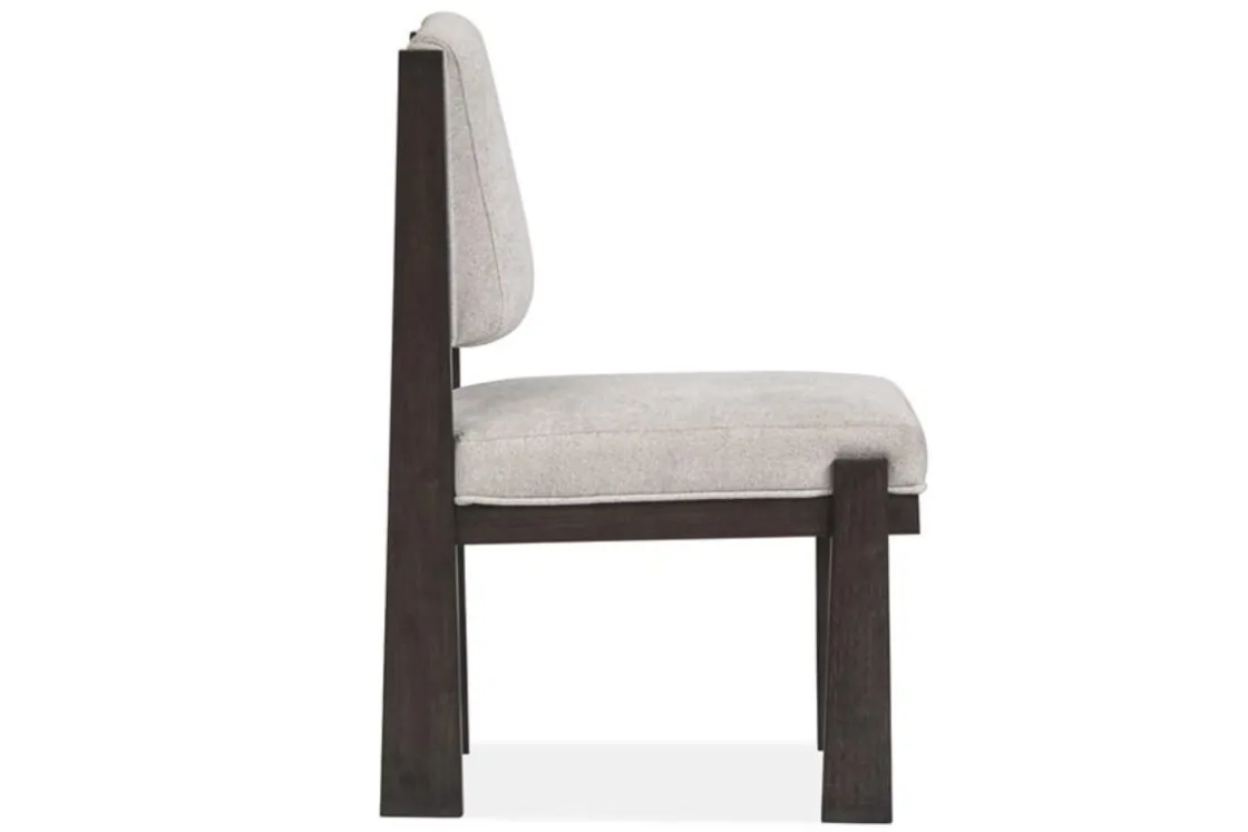 Mor Furniture Shelby Trestle Dining Table, 4 Wood Back Chairs & 2 Upholstered Chairs In Coffee Bean