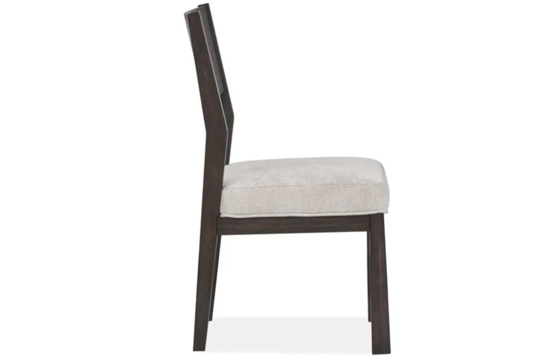 Mor Furniture Shelby Trestle Dining Table, 4 Wood Back Chairs & 2 Upholstered Chairs In Coffee Bean