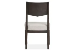 Mor Furniture Shelby Trestle Dining Table, 4 Wood Back Chairs & 2 Upholstered Chairs In Coffee Bean