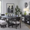 Mor Furniture Shelby Trestle Dining Table, 4 Wood Back Chairs & Bench In Coffee Bean