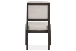 Mor Furniture Shelby Trestle Dining Table, 4 Wood Back Chairs & Bench In Coffee Bean