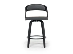 Mor Furniture Shelly Counter Height Swivel Stool In Black & Gray