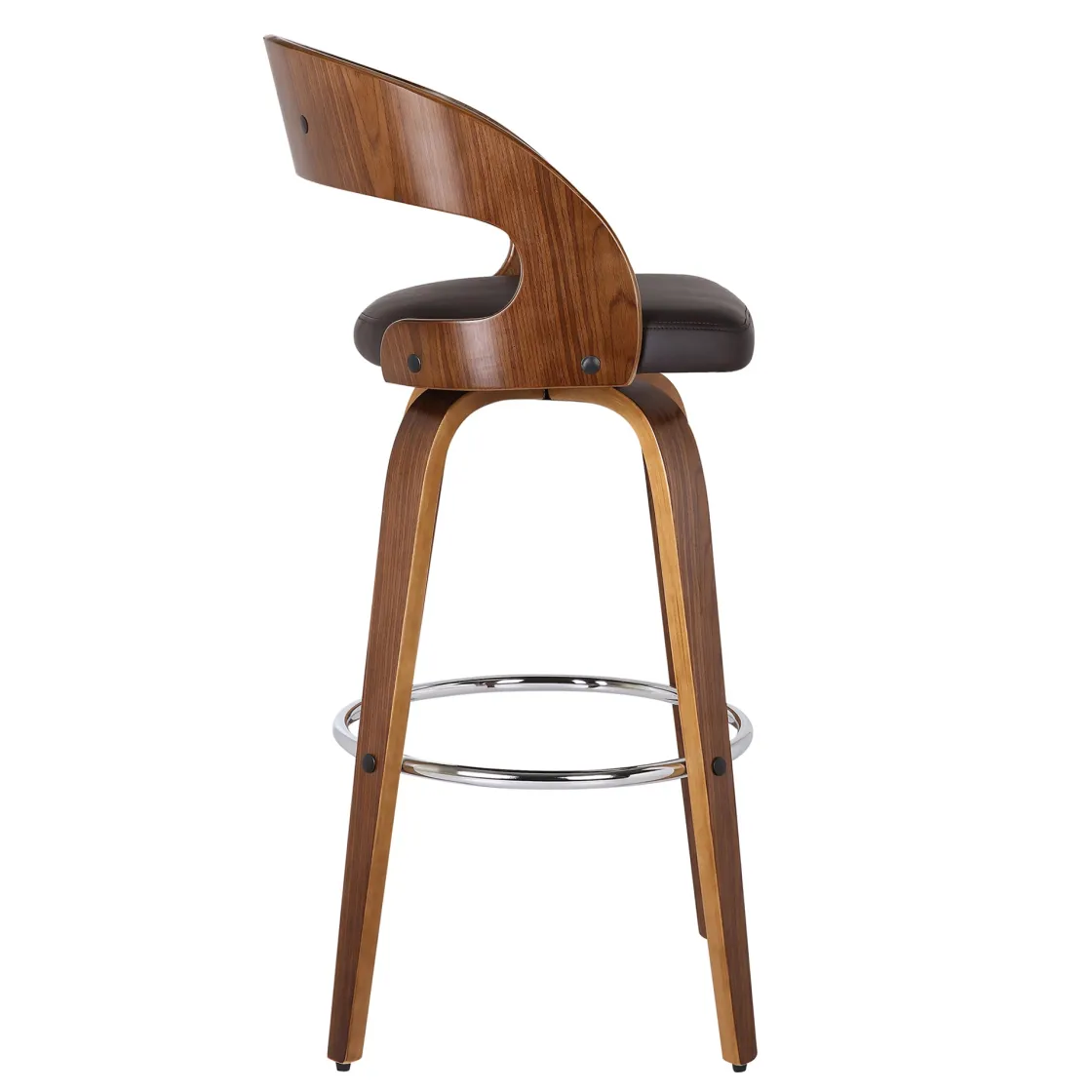 Mor Furniture Shelly Swivel Barstool In Black & Gray