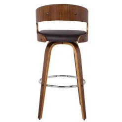 Mor Furniture Shelly Swivel Barstool In Black & Gray
