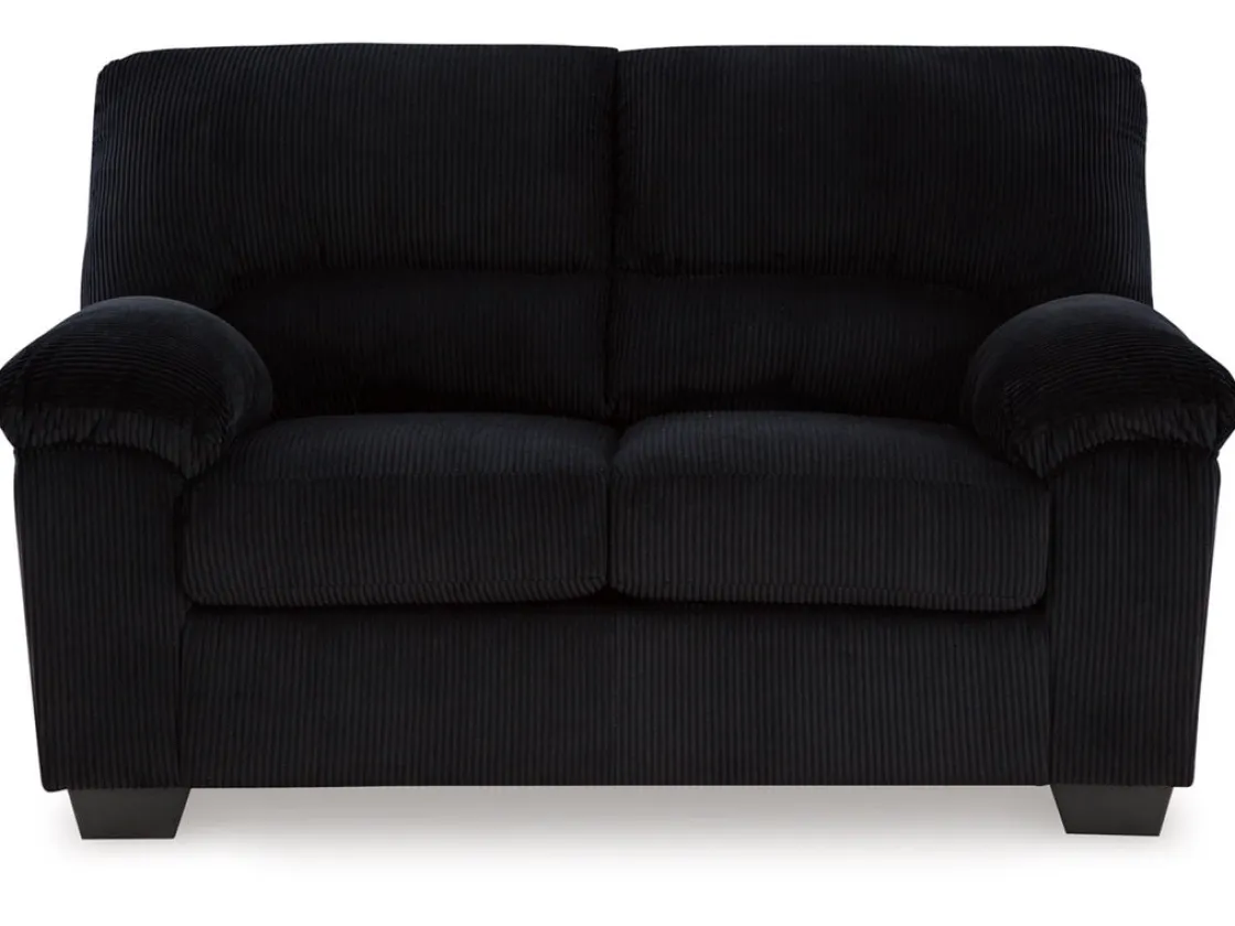 Mor Furniture Simple Joy Loveseat In Onyx