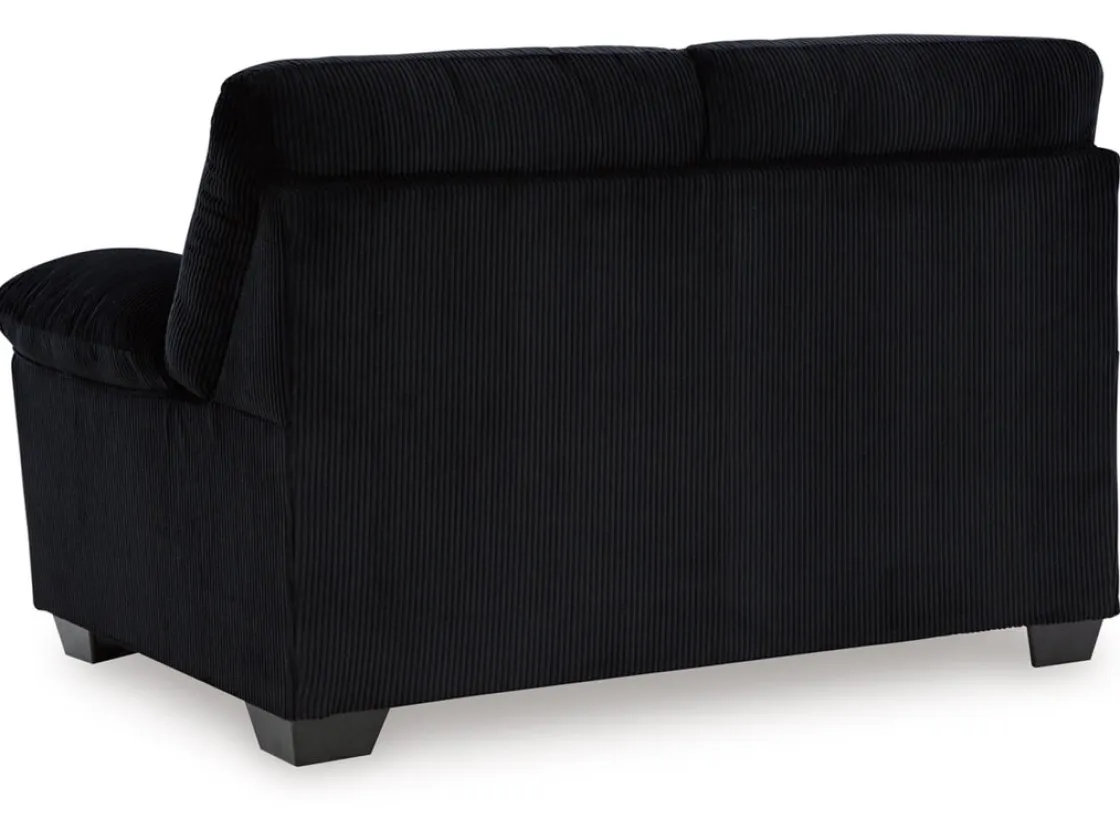 Mor Furniture Simple Joy Loveseat In Onyx