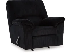 Mor Furniture Simple Joy Rocker Recliner In Onyx
