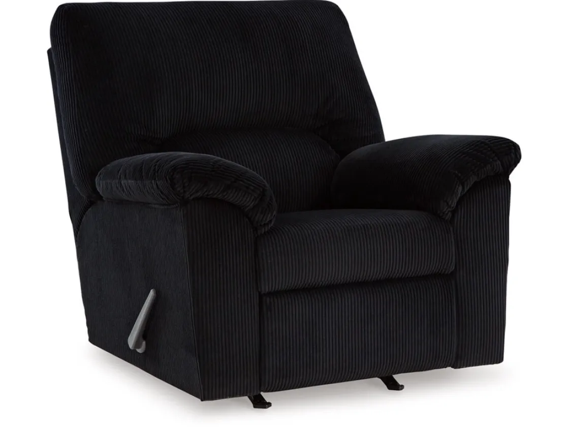 Mor Furniture Simple Joy Rocker Recliner In Onyx