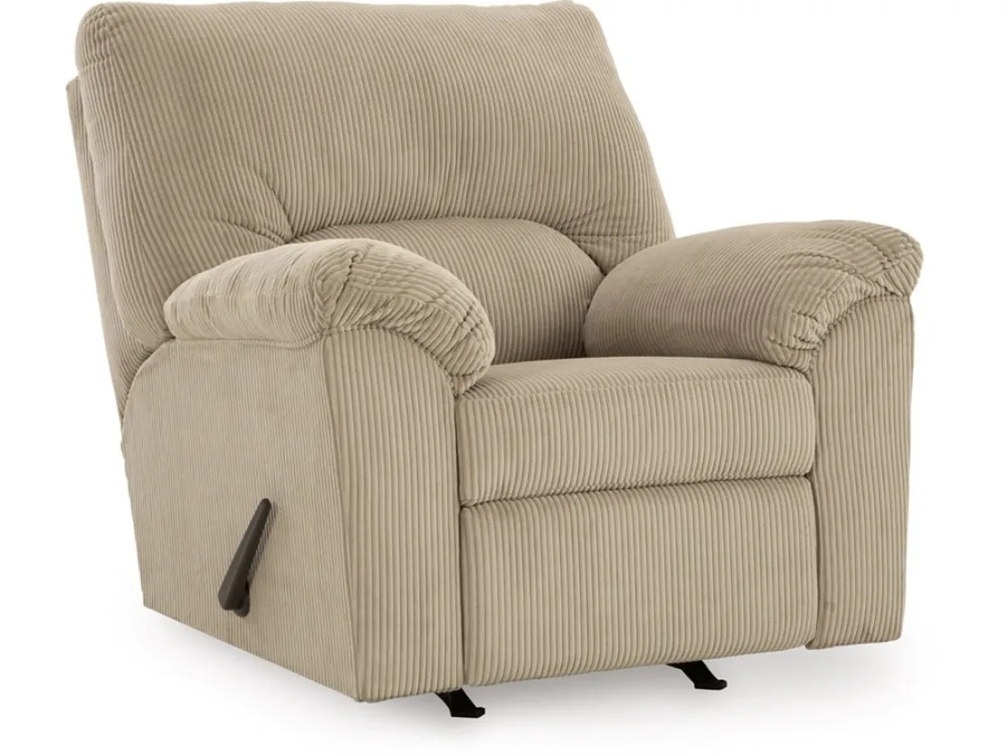 Mor Furniture Simple Joy Rocker Recliner In Onyx