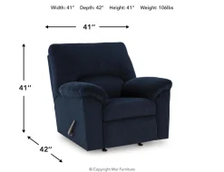 Mor Furniture Simple Joy Rocker Recliner In Onyx